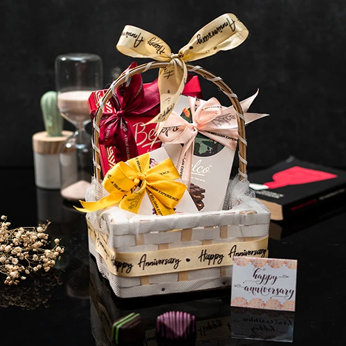 SEND ARIEL ANNIVERSARY BASKET BY BELCO
