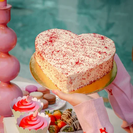 Send Red Velvet Heart Cake