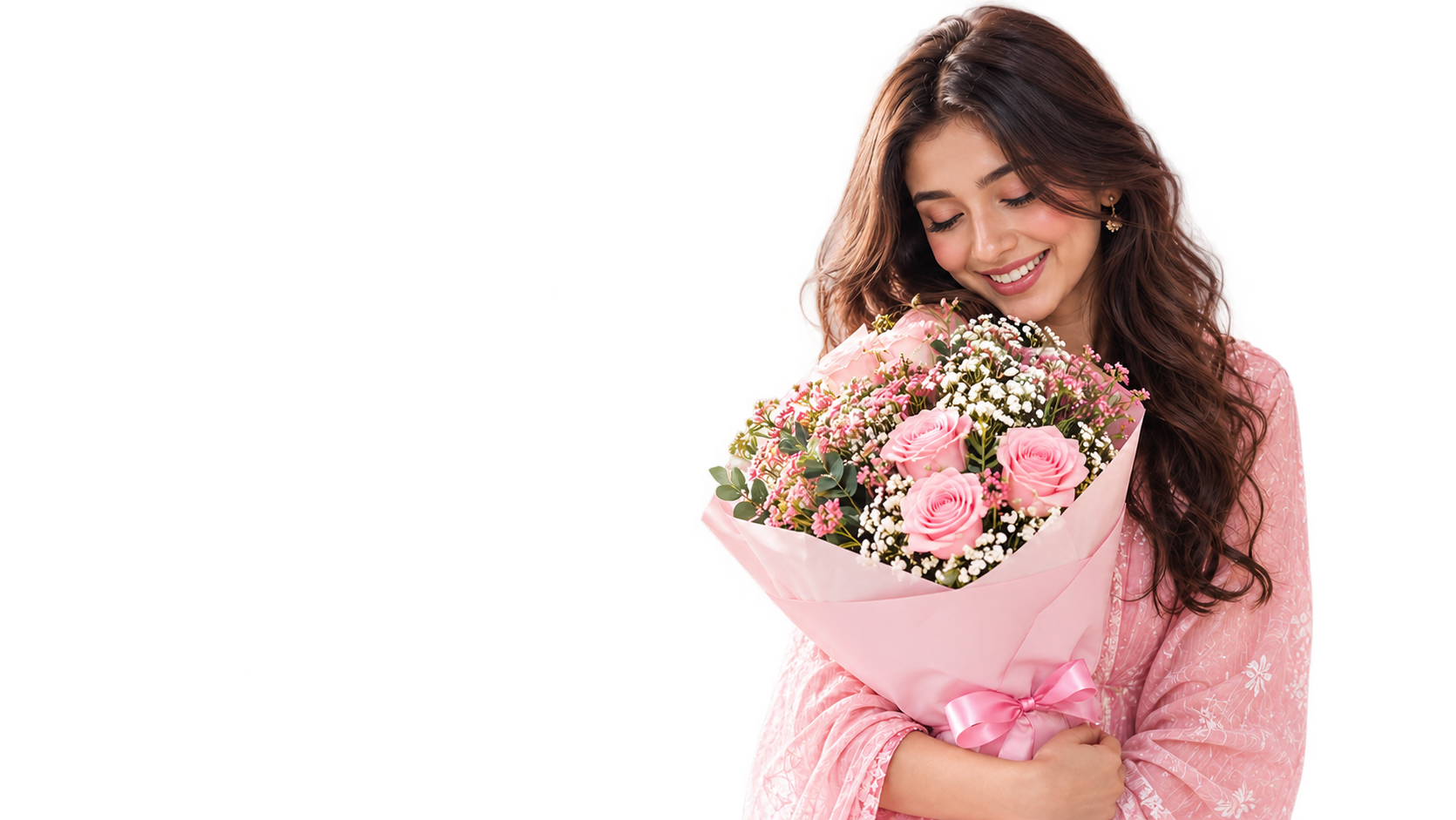 Pink rose bouquet from GiftInPakistan